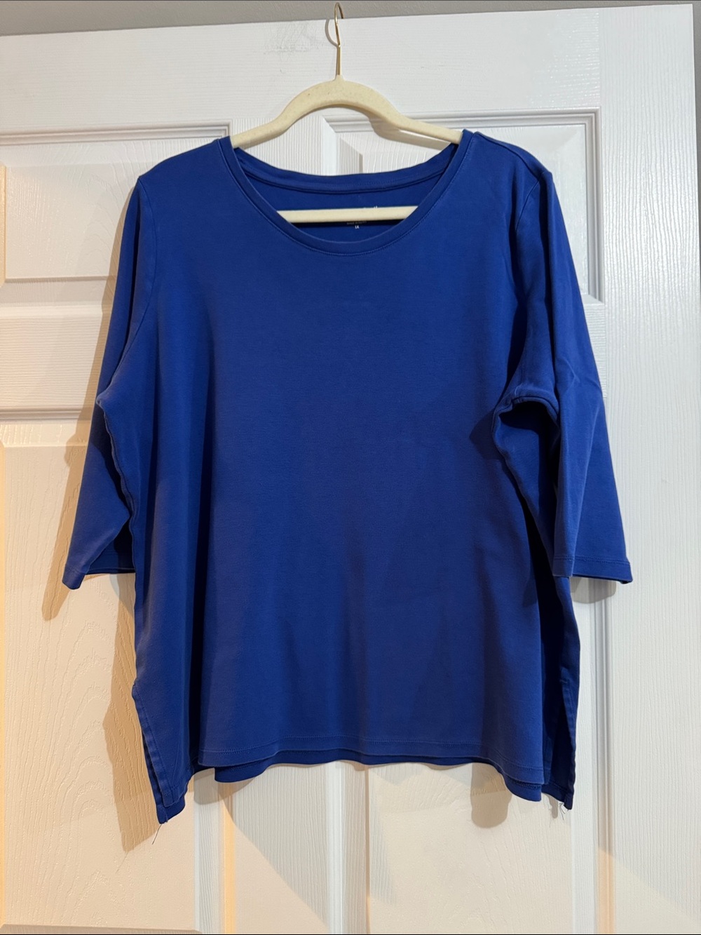 Coldwater Creek Classic Women's Royal Blue Boatneck Tunic